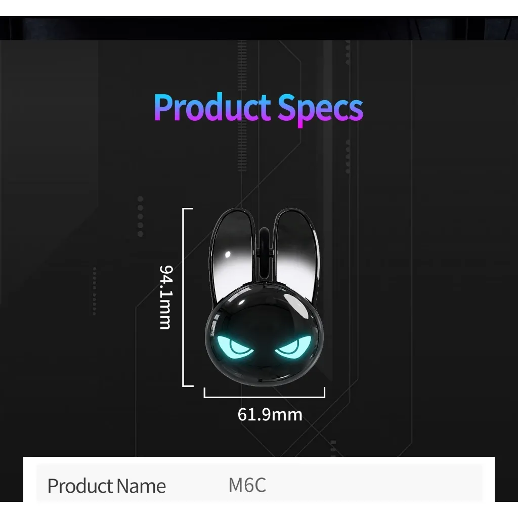 Chuột không dây 2 chế độ MOFII M6C