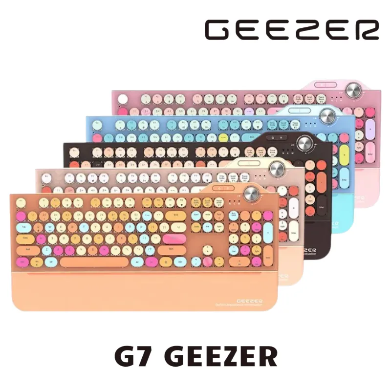 Bàn phím cơ Gaming không dây 3 chế độ GEEZER G7